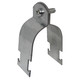 Con-X Paquete de 100 Abrazaderas Unicanal para Tubo Conduit de 1 1/2 Pulgadas, Soporte de Acero C.14 para Riel Unicanal 100-AUNP112x100