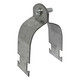 Con-X Paquete de 100 Abrazaderas Unicanal para Tubo Conduit de 2 Pulgadas, Soporte de Acero C.14 para Riel Unicanal 100-AUNP200x100