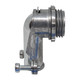 Con-X Paquete 100 Conectores Curvos de Zinc para Tubo Flexible 3/8 Pulgada Conduit Roscado 100-CCTF038x100