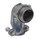 Con-X Paquete 100 Conectores Curvos de Zinc para Tubo Flexible 3/8 Pulgada Conduit Roscado 100-CCTF038x100