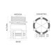 Con-X Paquete 216 Pzas Conector Recto para Tubo Flexible 3/4" Zinc 100-CRTF034x216