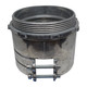 Con-X Paquete 10 Pzas Conector Recto para Tubo Flexible 3" Zinc 100-CRTF400x10