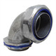 Con-X Paquete 25 Conectores Curvos 90° Tubo Flexible 2 pulg 200-CCTL200x25