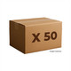 Con-X Paquete 50 Conectores Rectos para Tubo Liquidtight 1 1/2 Pulgadas Sello Hule 200-CRTL112x50