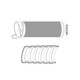 Con-X Tubo Flexible Liquidtight Tipo SLFS 1 pulg Acero Galvanizado PVC UV Paquete 50 m 200-TFL100x50