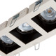 Illux Lámpara Cuadro De Empotrar En Techo Blanco Negro 3X50 W Max 127 V TH-4232