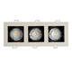 Illux Lámpara Cuadro De Empotrar En Techo Blanco Negro 3X50 W Max 127 V TH-4232