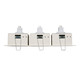 Illux Lámpara Cuadro De Empotrar En Techo Blanco Negro 3X50 W Max 127 V TH-4232