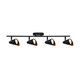Dekor TR-2408 Lámpara de Techo Negro Mate 4X35 W Max 120 Volts, GU10 Atenuables
