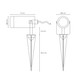 Illux PL-7411 Lámpara De Empotrar En Piso 7 W Max. 127 V