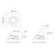 Illux Lámpara Tesa De Empotrar En Techo 9 W Max. 127 V TL-2912