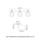 Illux Lámpara Soona E De Empotrar En Techo 3X50 W Max 120 V TL-5153.EM