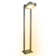Illux Lámpara LED Bolardo Solar Con Sensor De Movimiento De Sobreponer En Piso 7 W 5.5 V- Panel Solar 2 700 K PS-1807