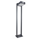 Illux Lámpara LED Bolardo Solar Con Sensor De Movimiento De Sobreponer En Piso 7 W 5.5 V- Panel Solar 2 700 K PS-1807