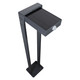 Illux Lámpara LED Bolardo Solar Con Sensor De Movimiento De Sobreponer En Piso 7 W 5.5 V- Panel Solar 2 700 K PS-1807