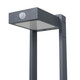 Illux Lámpara LED Bolardo Solar Con Sensor De Movimiento De Sobreponer En Piso 7 W 5.5 V- Panel Solar 2 700 K PS-1807