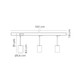 Illux Kit De Riel De 1 Metro De Sobreponer En Techo Con 3 Lámparas LED Kino 50 W Max 120 V~ TL-5155.RKT1