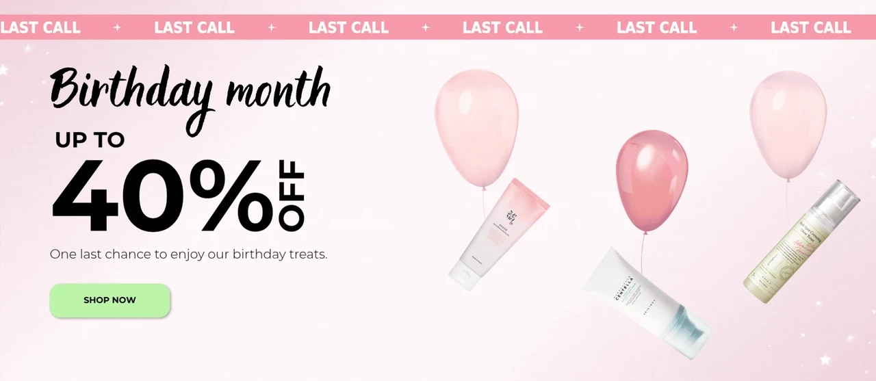 Birthday Month Sale