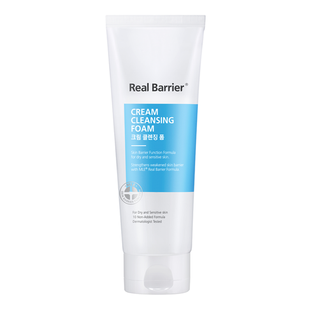 Real Barrier Cream Cleansing Foam (150g); Korean skincare at Skinsider