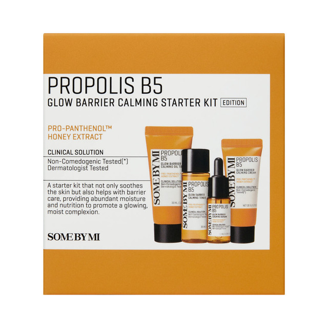 SOME BY MI PROPOLIS B5 GLOW BARRIER CALMING STARTER KIT; Korean skincare set