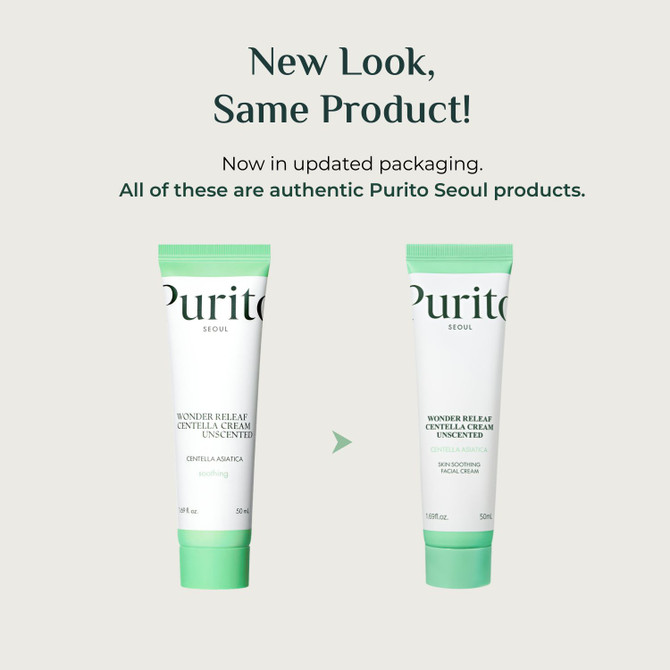 PURITO Wonder Releaf Centella Cream Unscented 50ml