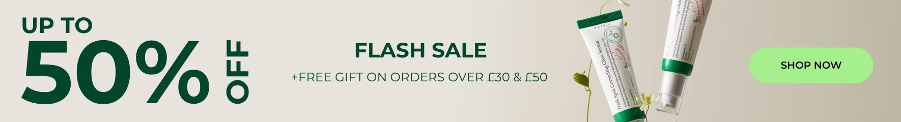 Flash Sale up to 50% off