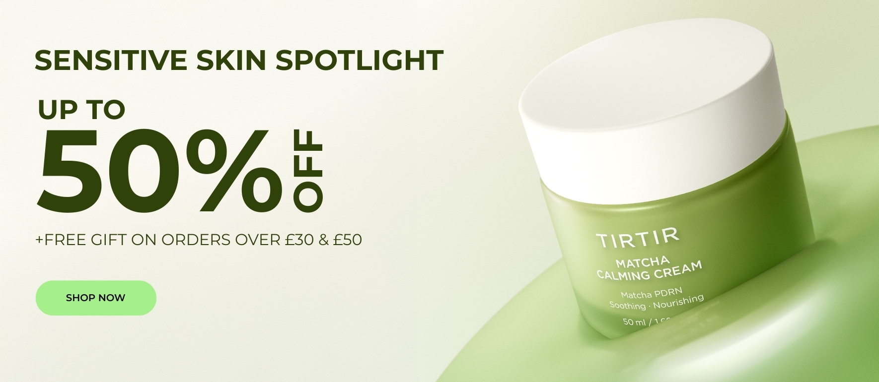 Sensitive Skin Spotlight up to 50% off