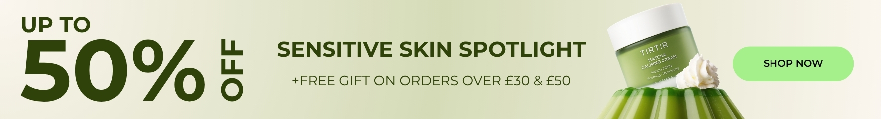 Sensitive Skin Spotlight Sale up to 50% off