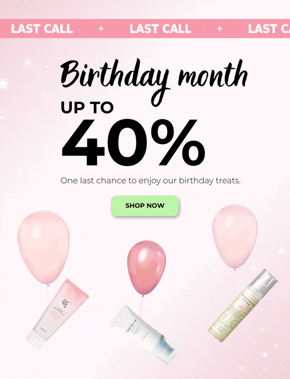 Birthday Month Sale