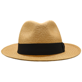 NEW Cinnamon Snap Brim Trilby panama hat - Cuenca 3/5 / Black band