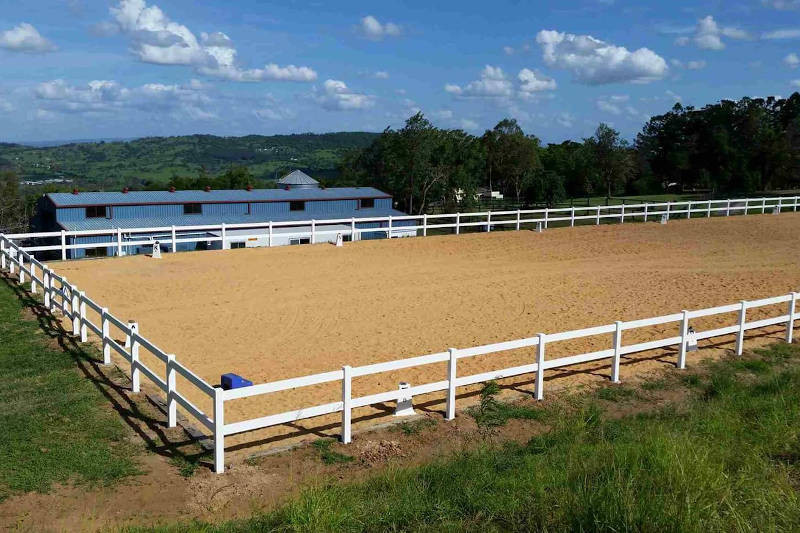 Heavy Duty White PVC 2 Rail Post and Rail Fencing