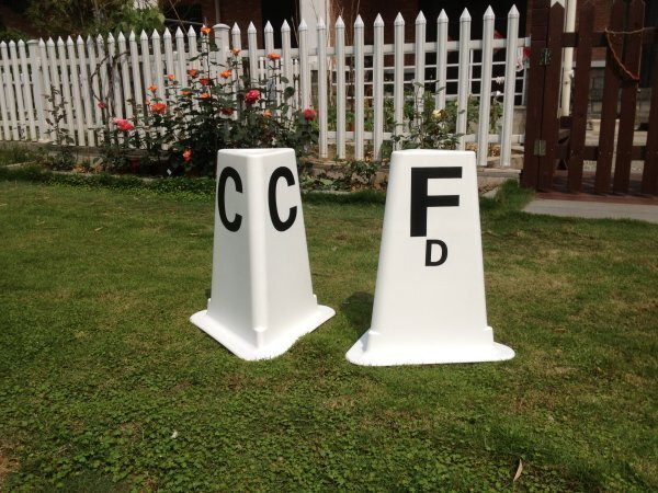 White PVC 12 Letter Cone Set