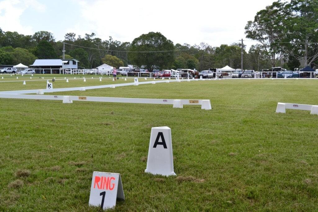 White PVC 60 x 20mt Dressage Arena with Letter set