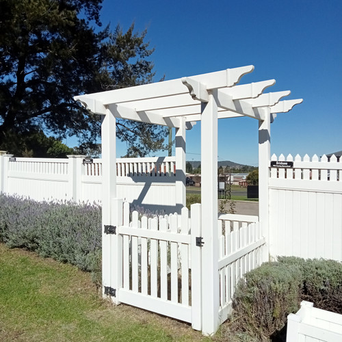 Premium White PVC Side panel model Arbour