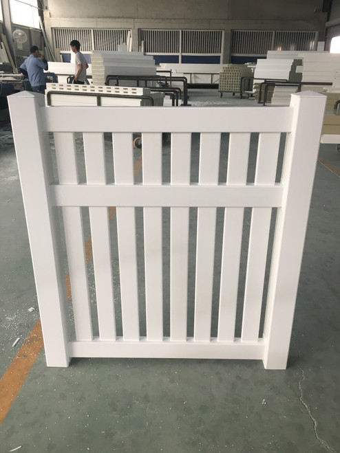 1200mm high White PVC Miami Style Picket .9mt gate