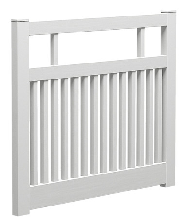 1200mm high White PVC Tugun Style Picket 1.5mt gate