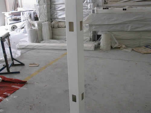 White PVC 1800mm high Privacy Moonie Style Corner Post and Cap