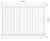 1800mm high White PVC Full Privacy Moonie Style Panel
