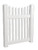 1200mm high White PVC Snapper Style Square Picket 1mt gate