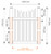 1200mm high White PVC Snapper Style Square Picket 1mt gate