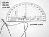 Protractor, Semi Circular, R.A.A., Mils. NSN 6675-66-108-4268