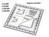 GTA 05-02-012 protractor degrees and mils graduation