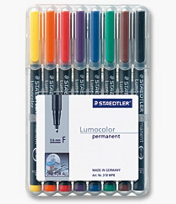 Permanent Fine (0.6mm) Pack of 8