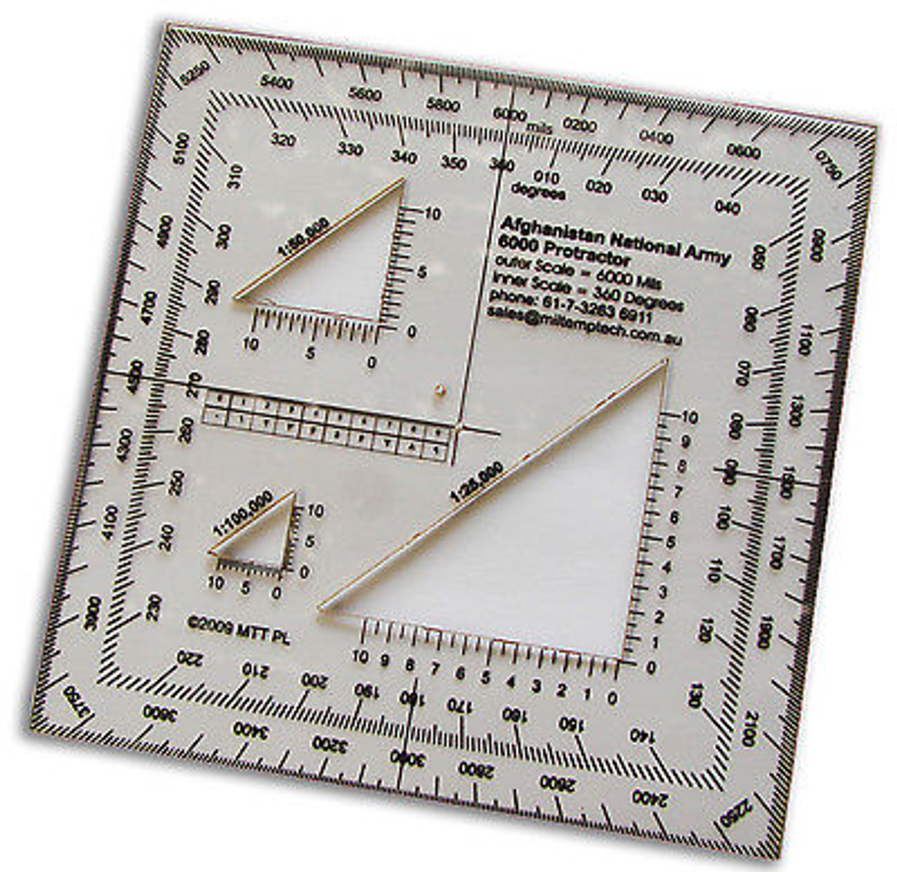 Recon Military Round Protractor