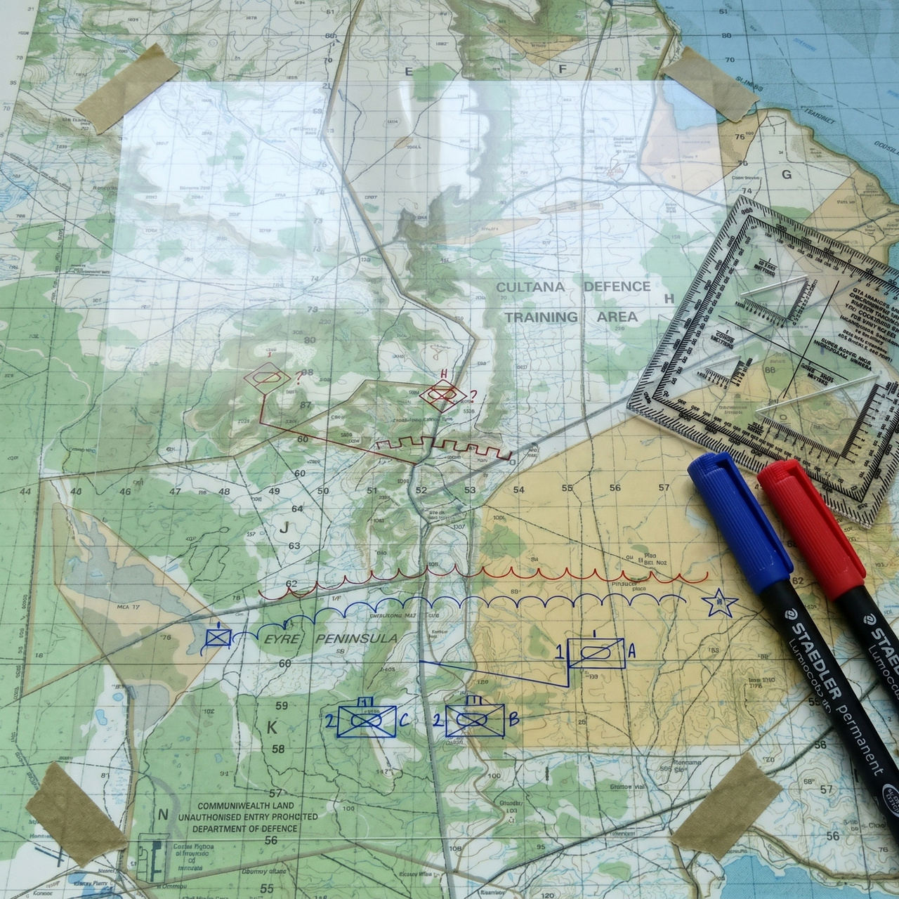 Map Marking Talc - Cut Sheets