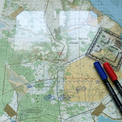 Map Marking Talc - Cut Sheets