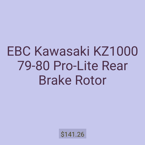 EBC Kawasaki KZ1000 79-80 Pro-Lite Rear Brake Rotor