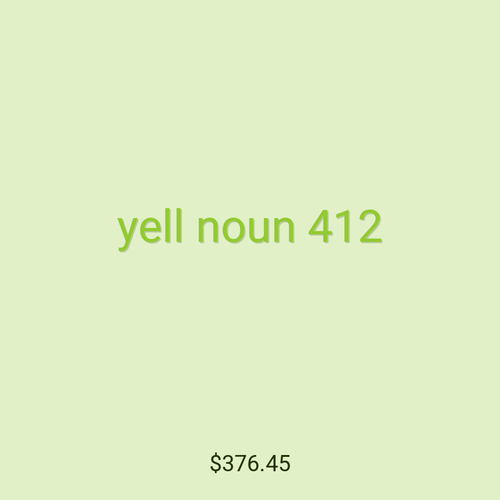 yell noun 412