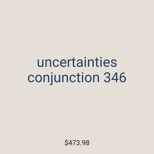 uncertainties conjunction 346