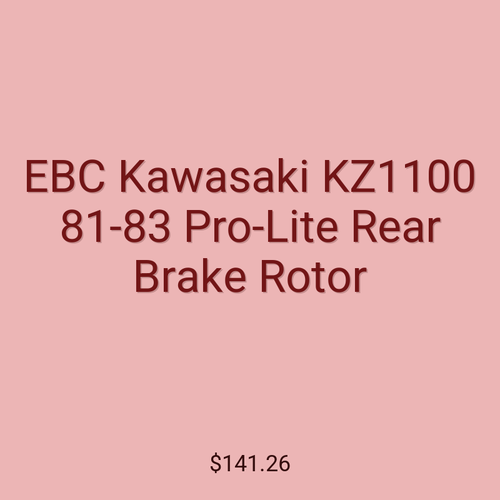 EBC Kawasaki KZ1100 81-83 Pro-Lite Rear Brake Rotor